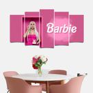 Quadro Decorativo da Barbie Mosaico 115x60