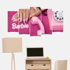 Quadro Decorativo da Barbie Mosaico 115x60
