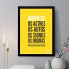 Quadro Decorativo Dane-se 45x34cm - com vidro