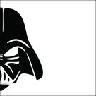 Quadro Decorativo Darth Vader 20x20 Mdf Madeira Adesivada