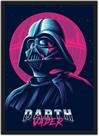 Quadro Decorativo Darth Vader Star Wars Super Heróis Geek Decorações Com Moldura G11