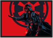 Quadro Decorativo Darth Vader Star Wars Super Heróis Geek Decorações Com Moldura G14