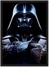Quadro Decorativo Darth Vader Star Wars Super Heróis Geek Decorações Com Moldura