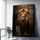 Quadro decorativo de leao