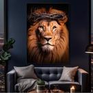 Quadro decorativo de leão