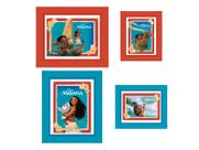 Quadro decorativo de Papel com Moldura Festa Moana 4 Uni Regina Festas - Inspire sua Festa Loja