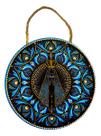 Quadro Decorativo de Parede Mandala em Porcelana Nossa Senhora Aparecida - Enfeite Religioso Quadro Decorativo de Parede Mandala em Porcelana Nossa Senhora Aparecida - Enfeite Religioso