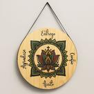 Quadro Decorativo De Pinus Mandala Redonda Mantra Agradeço Entrego Confio Aceito Quadro Decorativo De Pinus Mandala Redonda Mantra Agradeço Entrego Confio Aceito