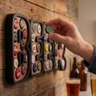 Quadro Decorativo de Porta Tampinhas Tema BEER Linha Decorato com 35 encaixes Quadro Decorativo de Porta Tampinhas Tema BEER Linha Decorato com 35 encaixes