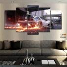 Quadro Decorativo De Volta Para O Futuro 130x63 em tecido Quadro Decorativo De Volta Para O Futuro 130x63 em tecido