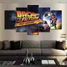 Quadro Decorativo De Volta Para O Futuro 1x 130x63 em tecido
