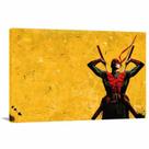 Quadro decorativo Deadpool Vintage com Tela em Tecido