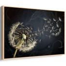 Quadro decorativo Dente de Leão em Movimento de Sonhos Flutuantes - Art Canvas