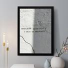 Quadro Decorativo Descubra Quem Você É 33x24cm - com vidro