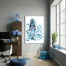 Quadro Decorativo Desenho Iemanjá Fitas - 70x50cm