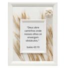 Quadro Decorativo" Deus abre caminhos onde nossos olhos ."