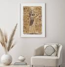 Quadro Decorativo Deus Egípcio Thoth - 60x48cm