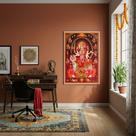 Quadro Decorativo Deusa Hindu Durga - 70x50cm