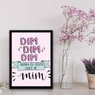 Quadro Decorativo Dim Dim Dim Agora Eu Gosto Mais De Mim 45x34cm