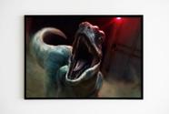 Quadro Decorativo Dinossauro com Moldura E Acetato Tamanho A3