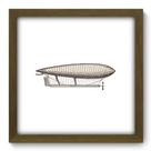 Quadro Decorativo - Dirigível Vintage - 33cm x 33cm - 125qdvm Quadro Decorativo - Dirigível Vintage - 33cm x 33cm - 125qdvm