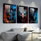 Quadro Decorativo Disciplina Execução Foco Animais Motivacionais Sala Quarto Moderno
