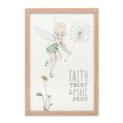 Quadro Decorativo Disney Peter Pan e Tinker Bell - Moldura de Madeira