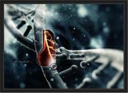Quadro Decorativo Dna Biologia Medicina Farmácia Decorações Com Moldura
