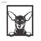 Quadro Decorativo Dog Pinscher MDF 3mm Preto Quadro Decorativo Dog Pinscher MDF 3mm Preto