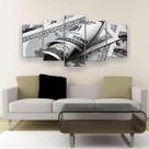 Quadro Decorativo Dólar 5pc 129x61