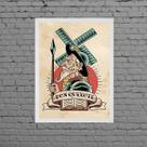 Quadro Decorativo Dom Quixote Pop 24x18cm - com vidro