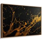 Quadro decorativo Dourado Rastro de Energia Cósmica - Art Canvas