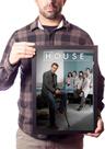 Quadro Decorativo Dr House Serie Poster Na Moldura