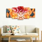 Quadro decorativo Dragon Ball Mosaico Para Quarto Goku