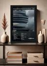 Quadro Decorativo Drake Views (Dark) Com Vidro Tamanho:21cm x 30cm (A4)