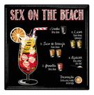 Quadro Decorativo Drink Sex On The Beach Receita Hapy Hour