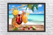 Quadro Decorativo Drinks Bebidas Bar Gourmet Restaurantes Decorações Com Moldura