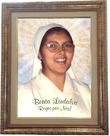 Quadro decorativo e religioso da Beata Lindalva Justo de Oliveira, modelo 01, Tamanho 53x43cm Angelus.