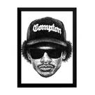 Quadro Decorativo Eazy-e Hip Hop Arte A Lapis 42x29cm Quadro Decorativo Eazy-e Hip Hop Arte A Lapis 42x29cm