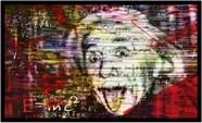 Quadro Decorativo Einstein Física Matemática Laboratório Salas Casa Quartos Com Moldura RC001