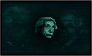 Quadro Decorativo Einstein Física Matemática Laboratório Salas Casa Quartos Com Moldura RC012