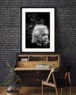 Quadro Decorativo Einstein P&B 60x48cm