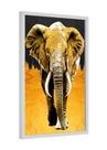 Quadro decorativo - elefante dourado animais