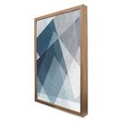 Quadro Decorativo Elementos Geométricos em Moldura Caixa