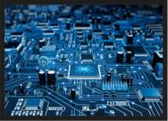 Quadro Decorativo Eletrônica Informática Empresas Decorações Com Moldura