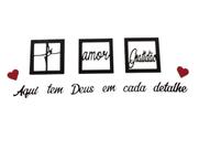 Quadro Decorativo em MDF Aqui Tem Deus em Cada Detalhe Quadro Decorativo em MDF Aqui Tem Deus em Cada Detalhe
