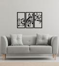 Quadro Decorativo em MDF Notas Musicas Sala Quarto Recepção Quadro Decorativo em MDF Notas Musicas Sala Quarto Recepção