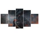 Quadro Decorativo em Mosaico MDF Bloodborne Hunter 115x60cm