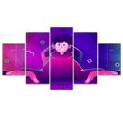 Quadro Decorativo em Mosaico MDF Gamer 115x60cm