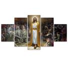 Quadro Decorativo em Mosaico MDF Soldados Jesus 115x60cm